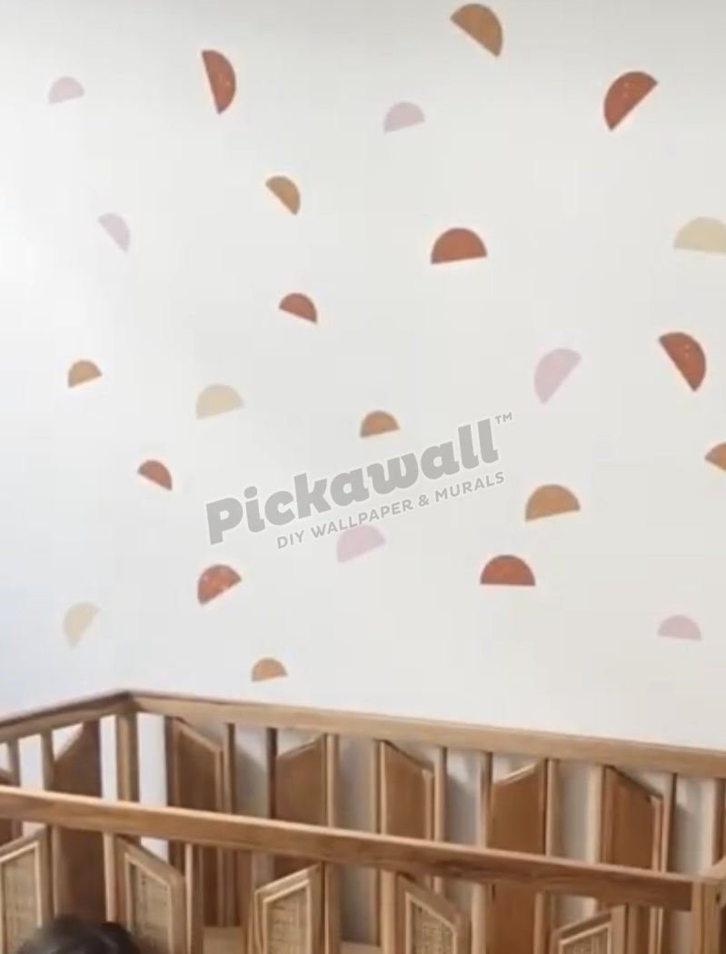 Half Moon Crescents Decal Set