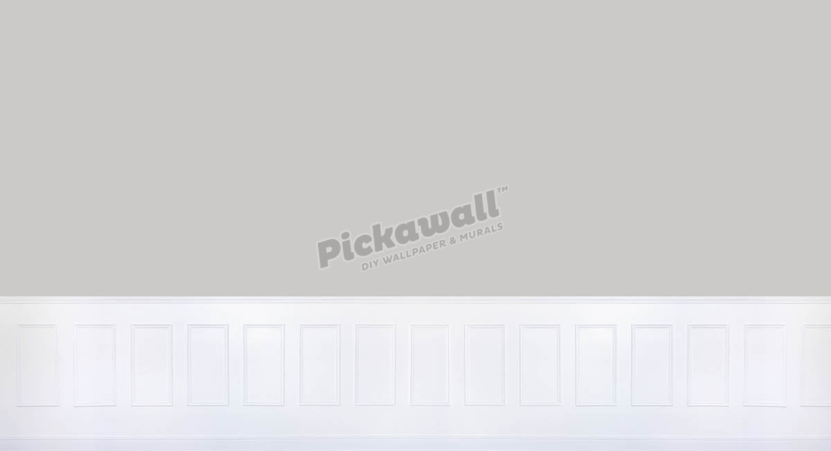 Grey and white dado panelling