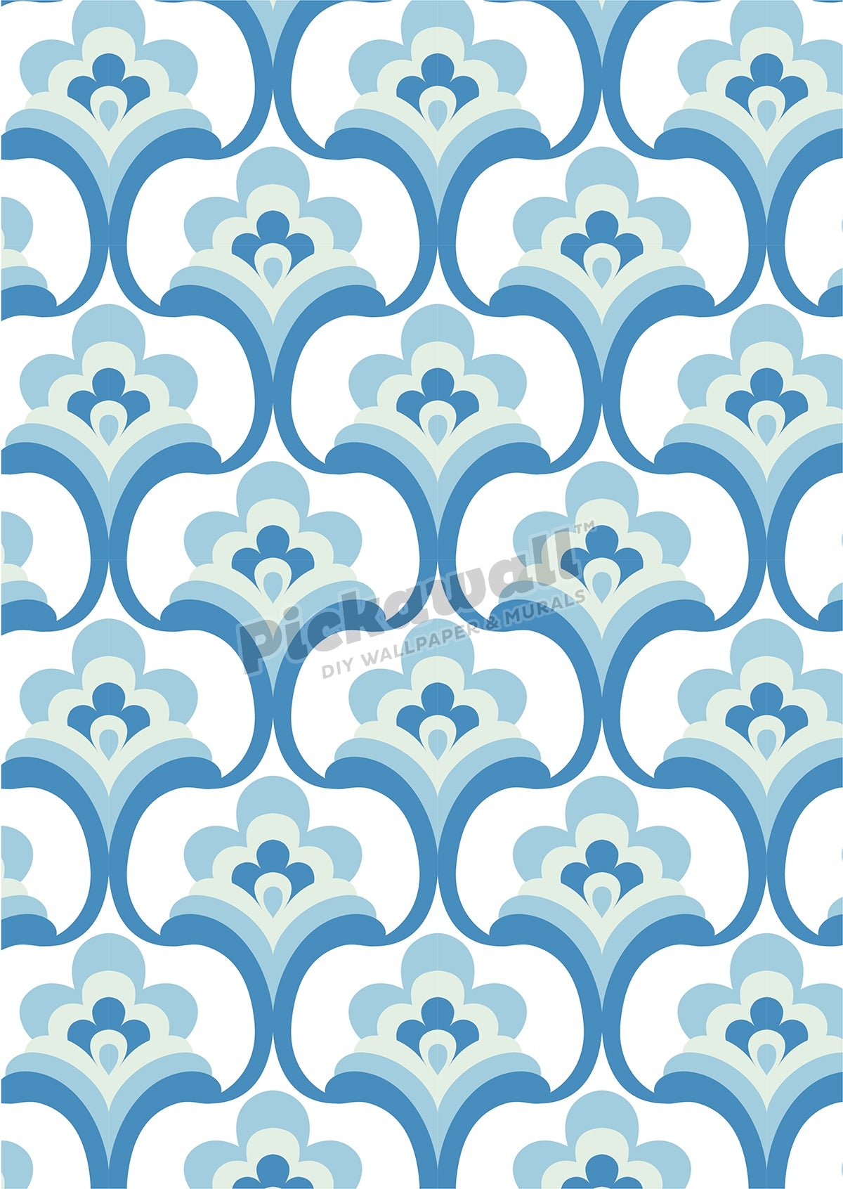 Seamless retro fountain pattern