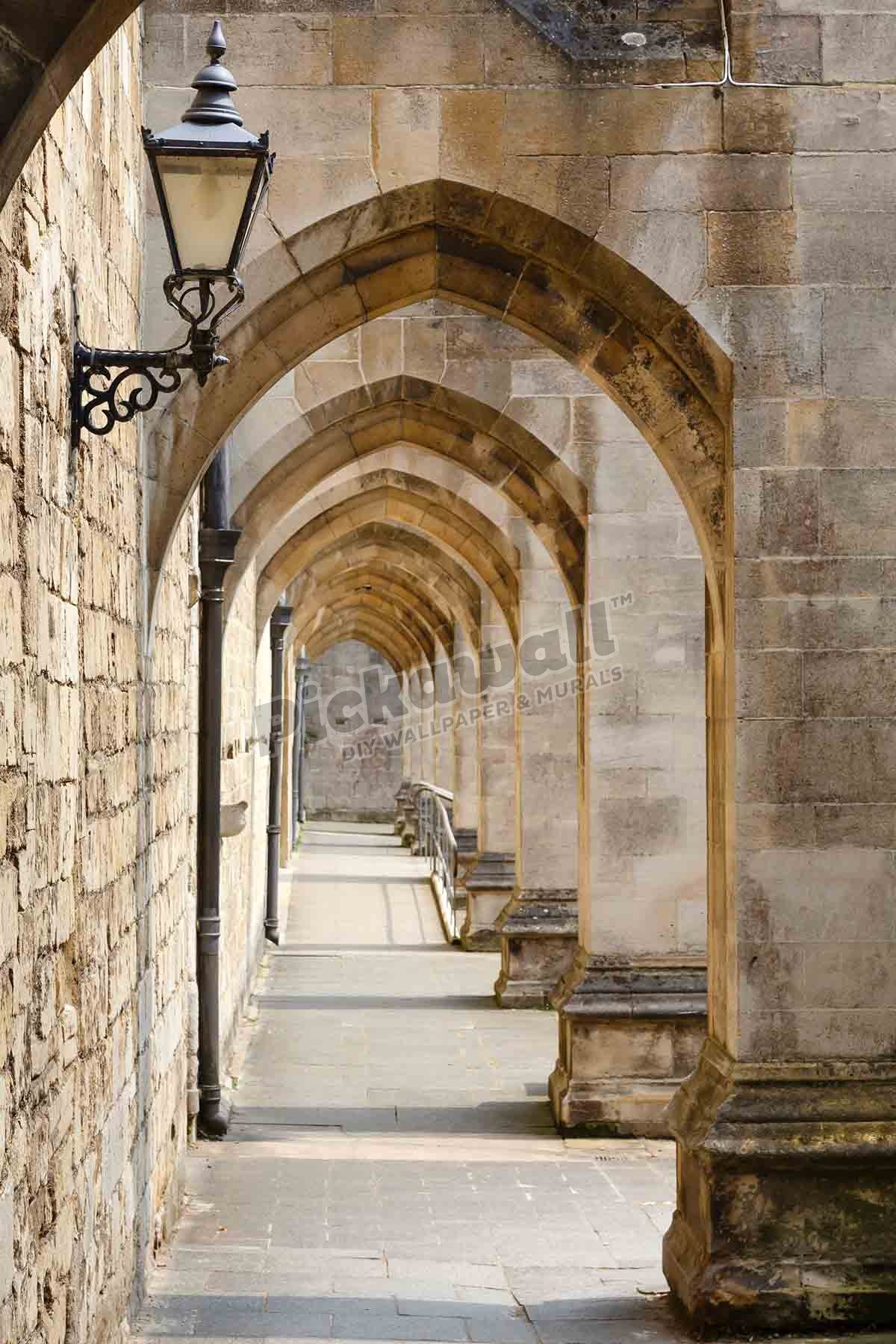Ancient Stone Cathedral Walk Way