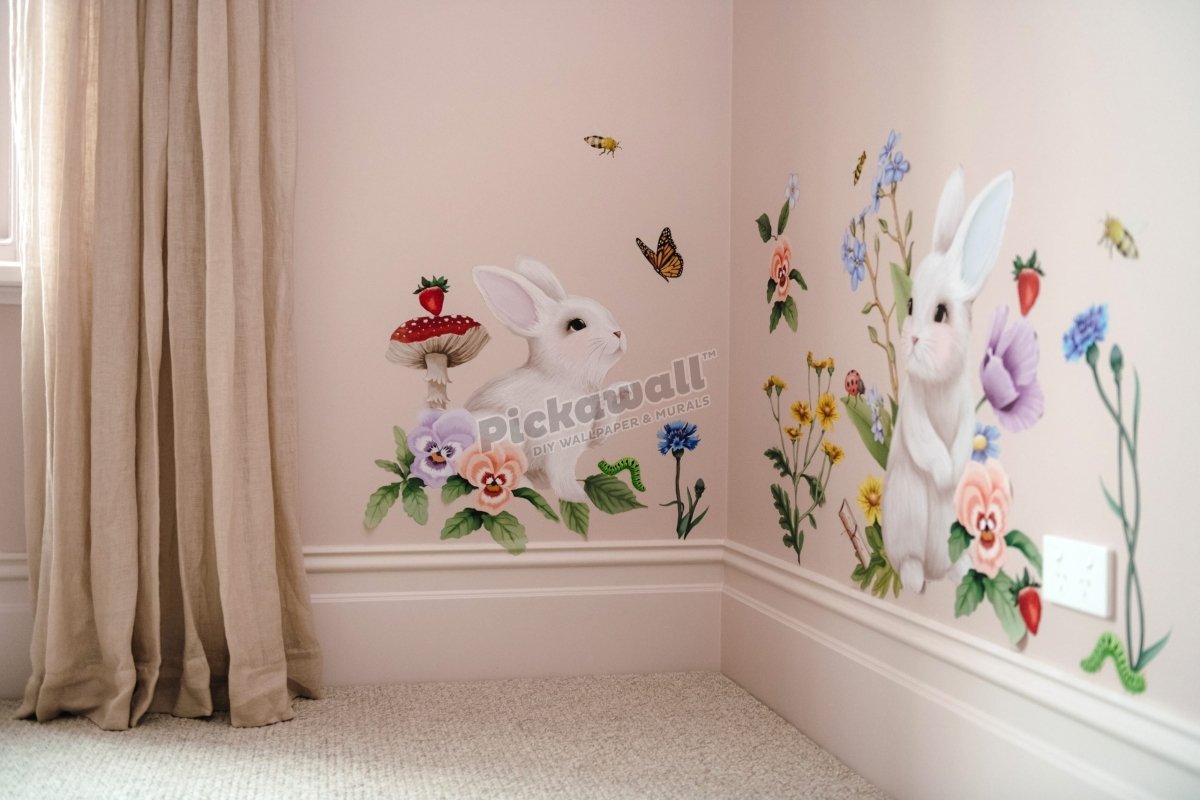 'Garden of Dreams - Bunny' Decals by Fleur Harris - Pickawall