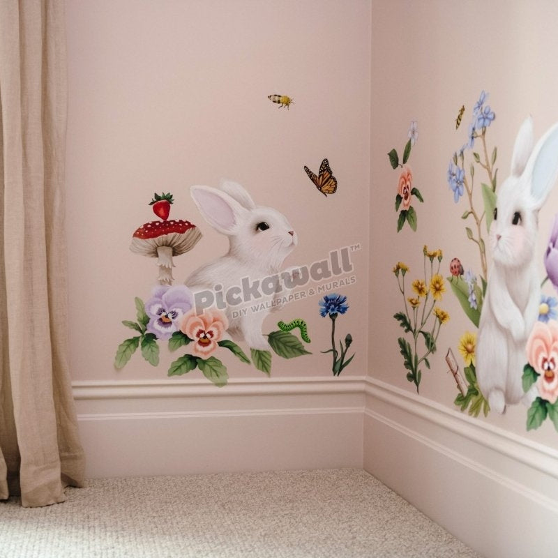 'Garden of Dreams - Bunny' Decals by Fleur Harris - Pickawall
