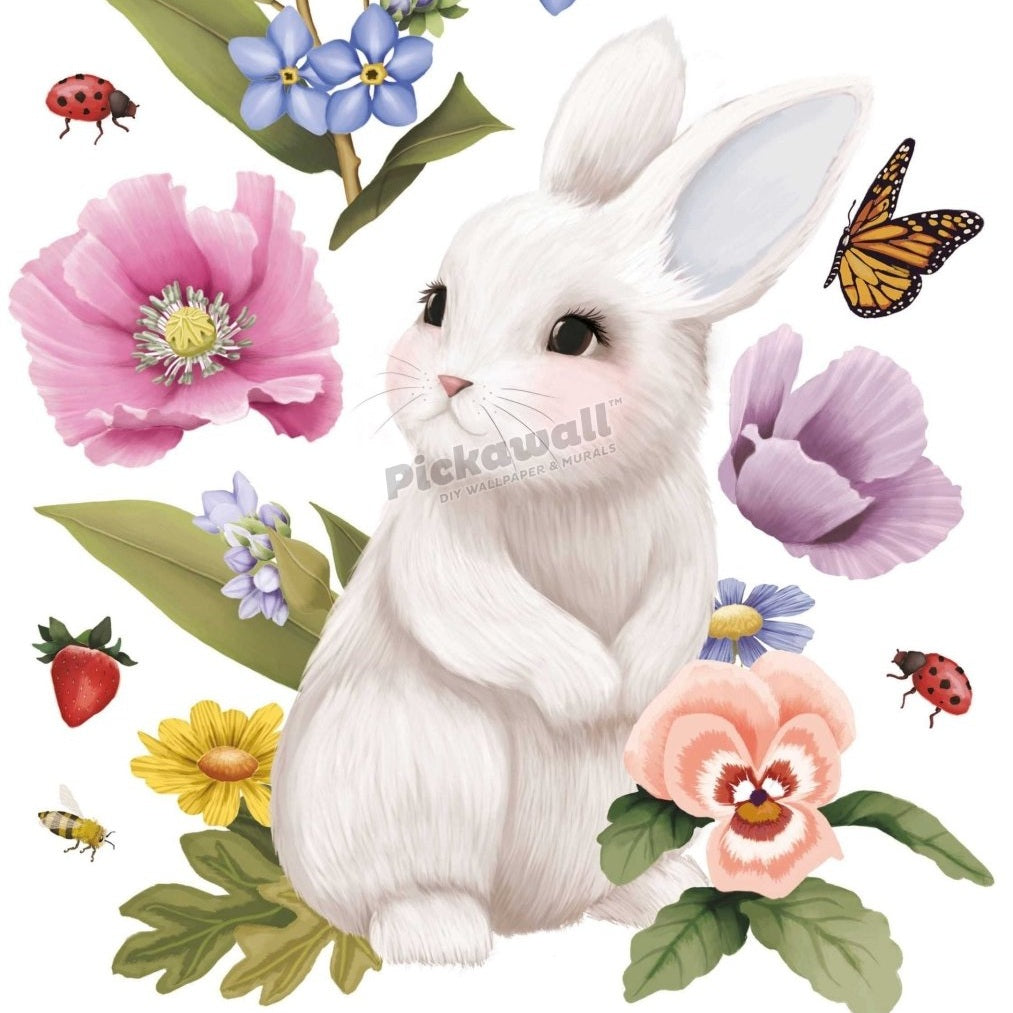 'Garden of Dreams - Bunny' Decals by Fleur Harris - Pickawall