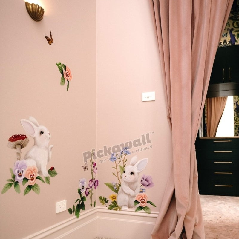 'Garden of Dreams - Bunny' Decals by Fleur Harris - Pickawall