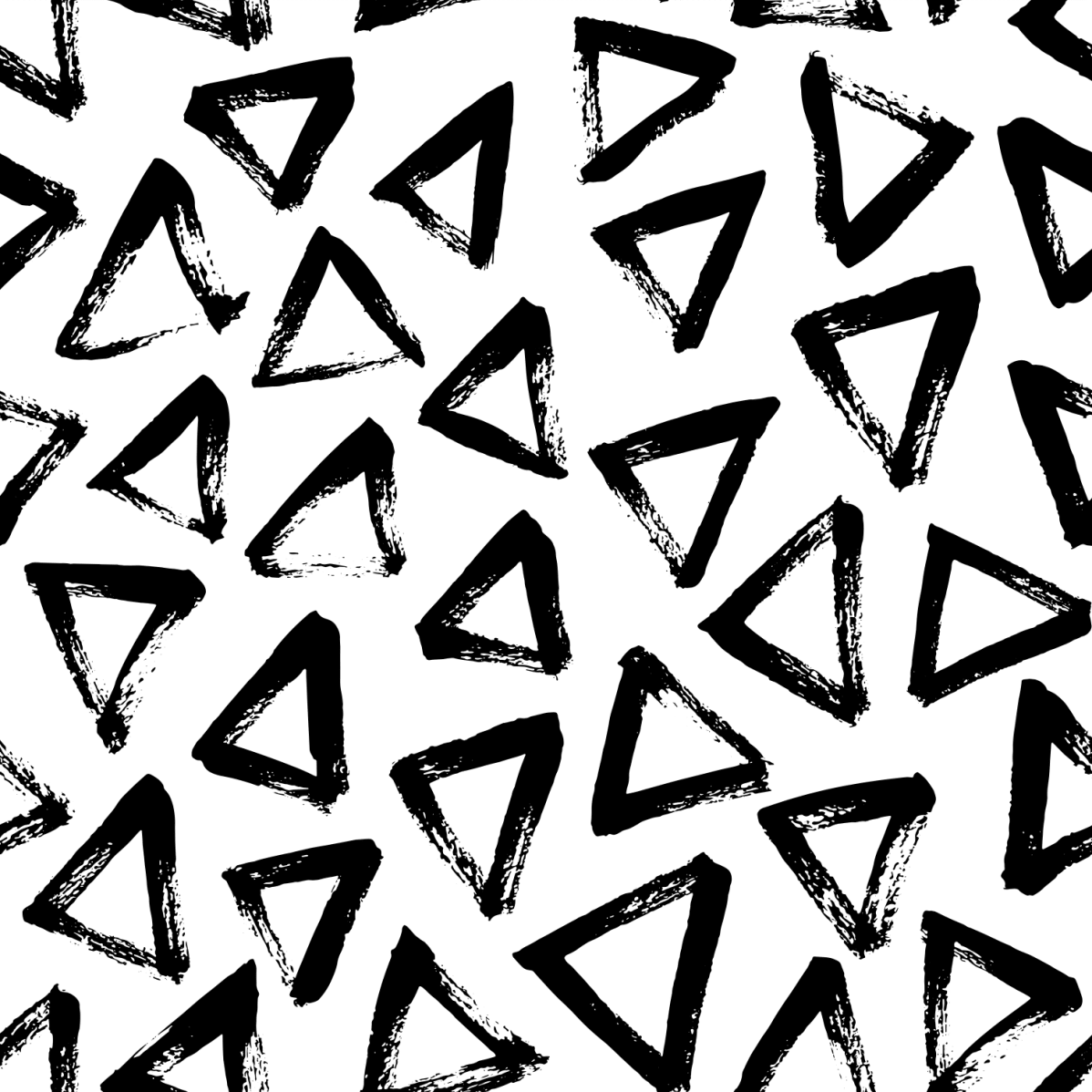 Hand Drawn Triangles - Pickawall