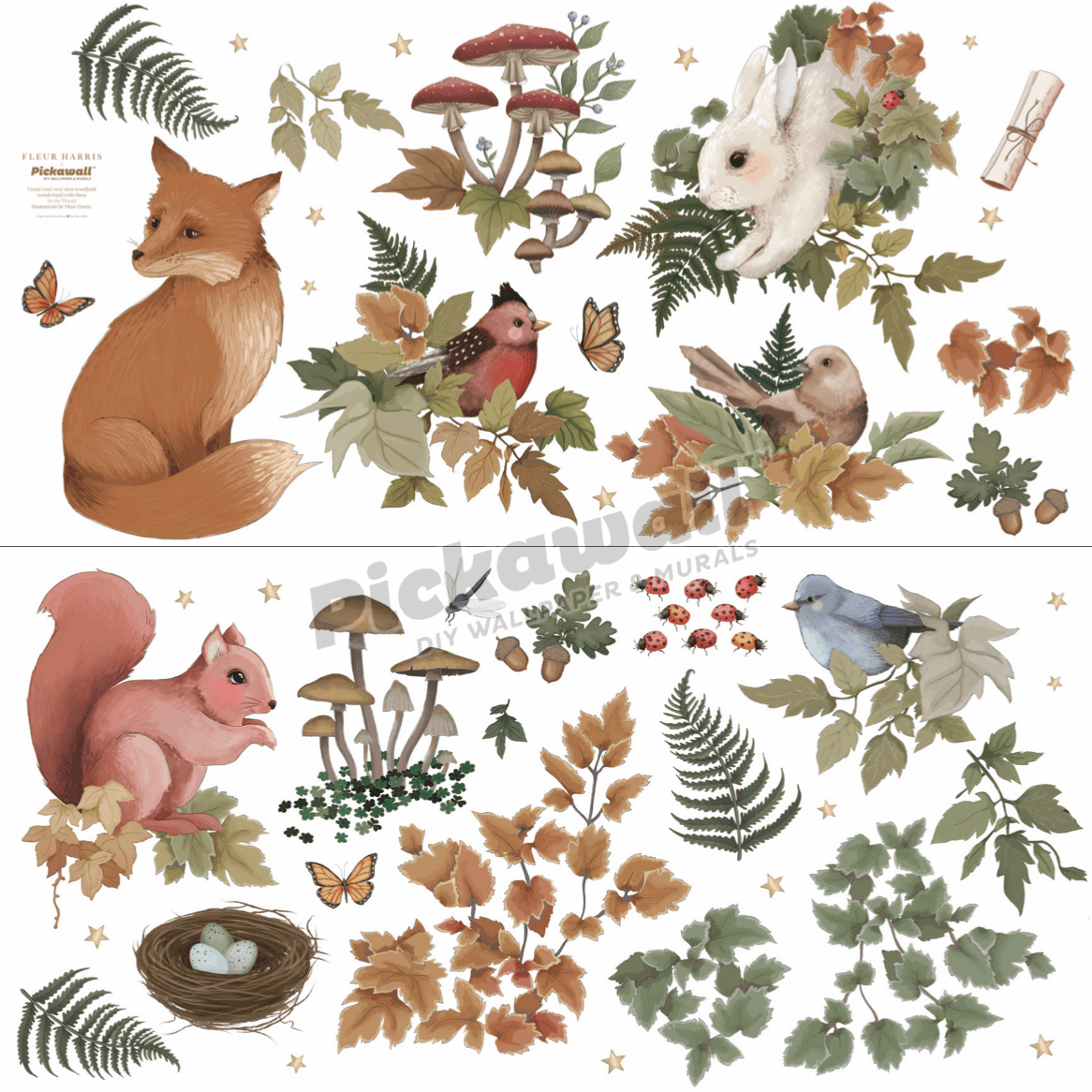 'In the Woods' Decals by Fleur Harris - Pickawall