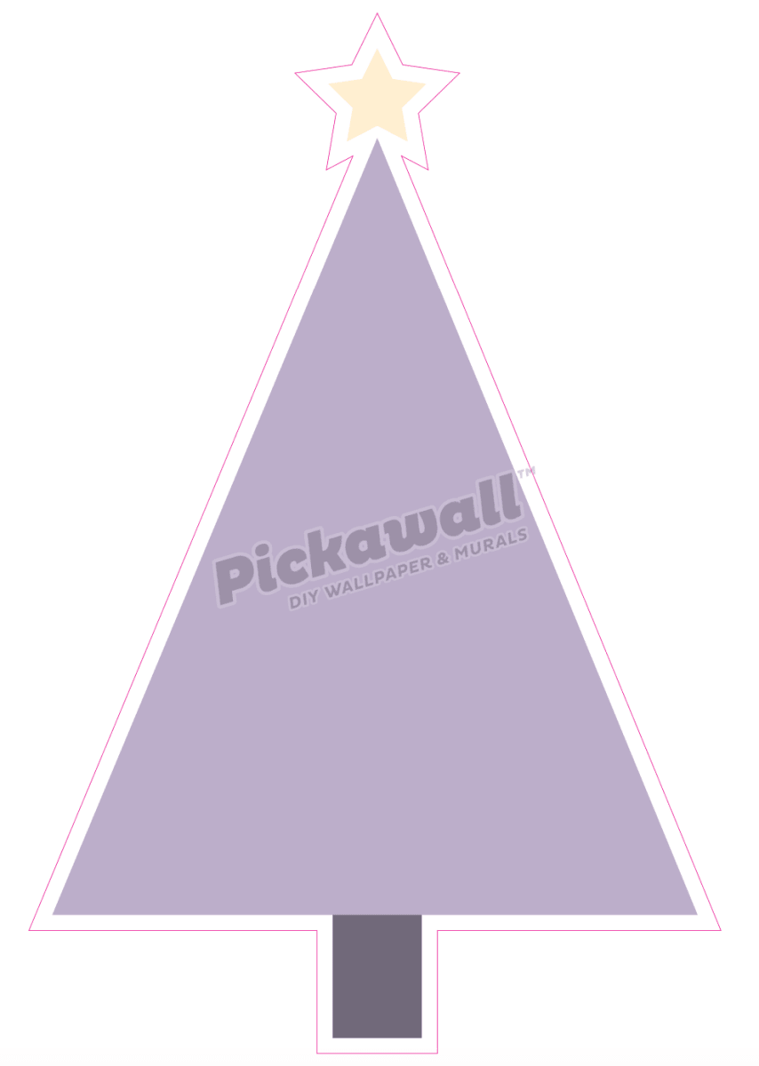 Modern Tree Decals with Baubles - Pickawall