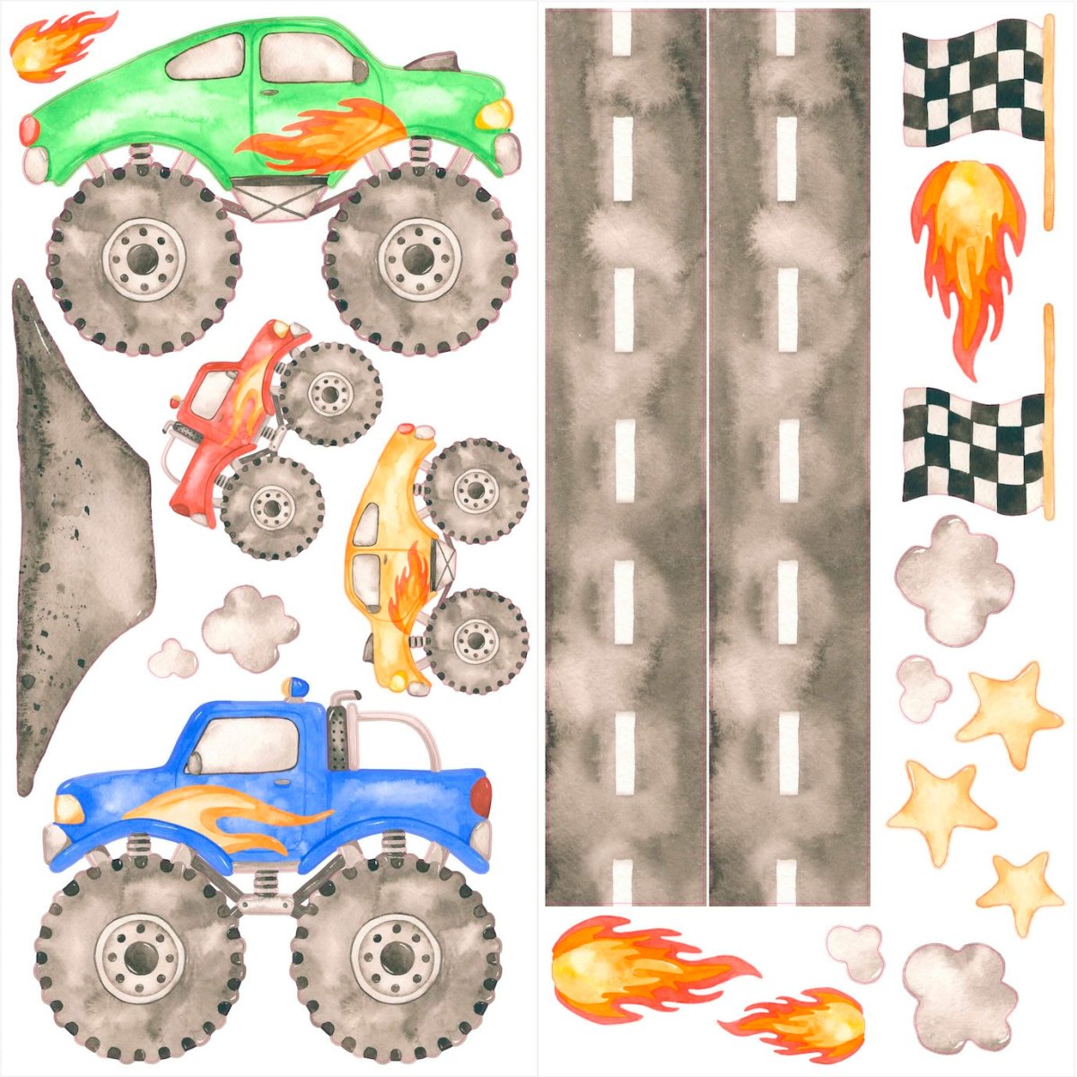 Monster Truck Decal Set - Pickawall