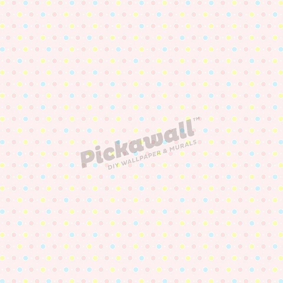 Multicoloured pink dot pattern - Pickawall