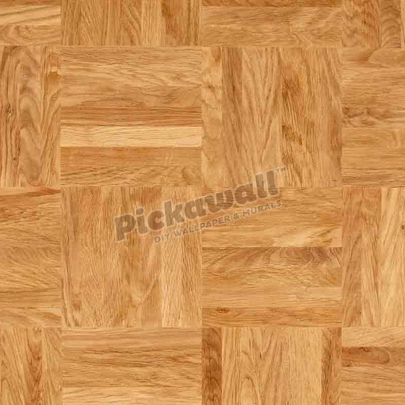 Natural Oak Parquet Floor - Pickawall