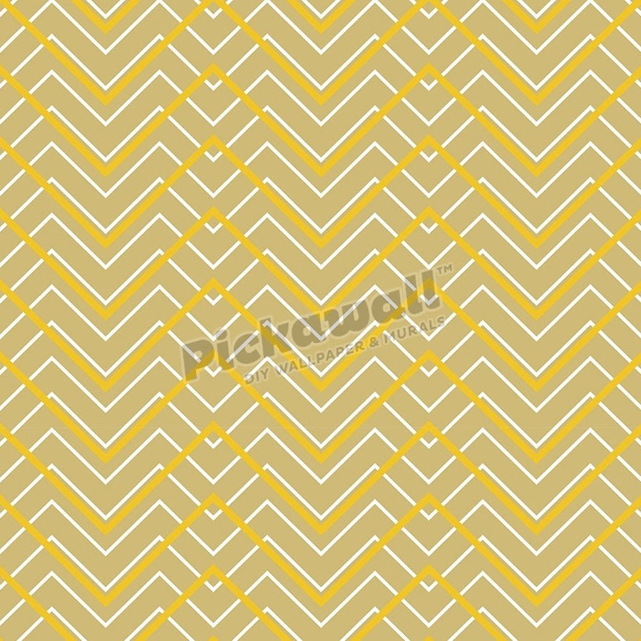 Neutral, yellow chevron - Pickawall