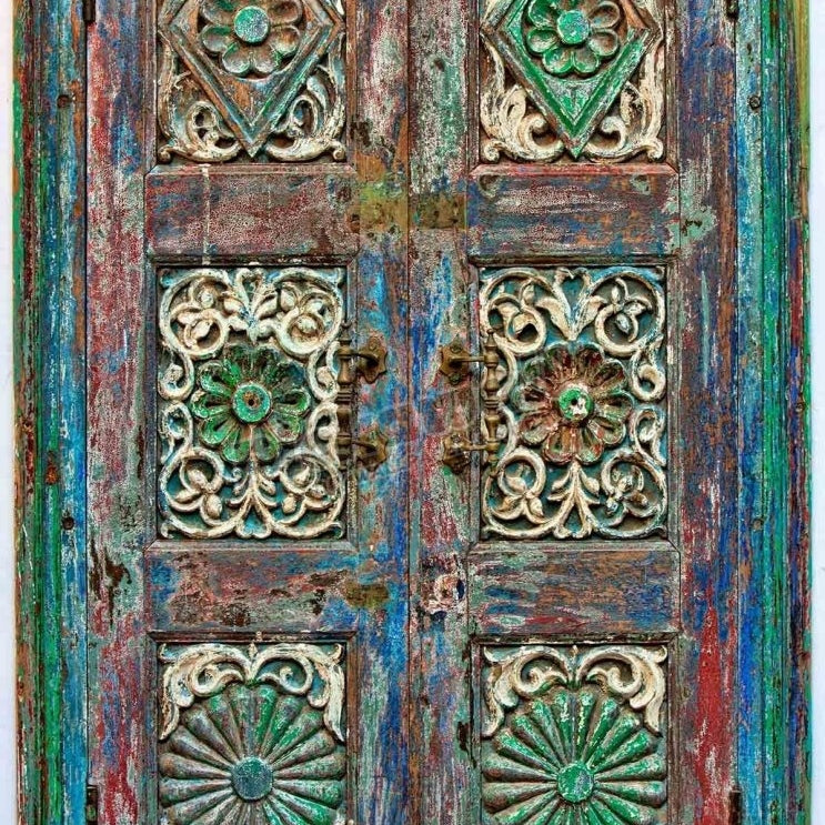 Old wooden India shutters - Pickawall
