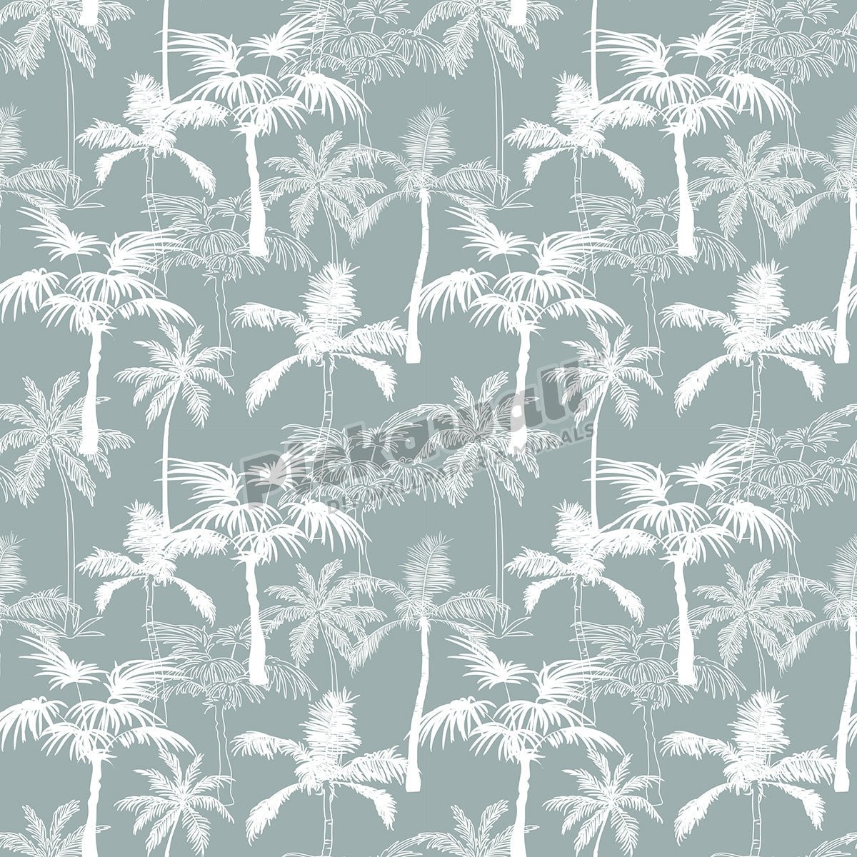Palm Trees California Grey Pattern - Pickawall