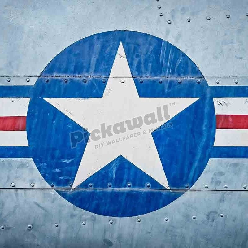 Part of military airplane with United States Air Force sign - Pickawall