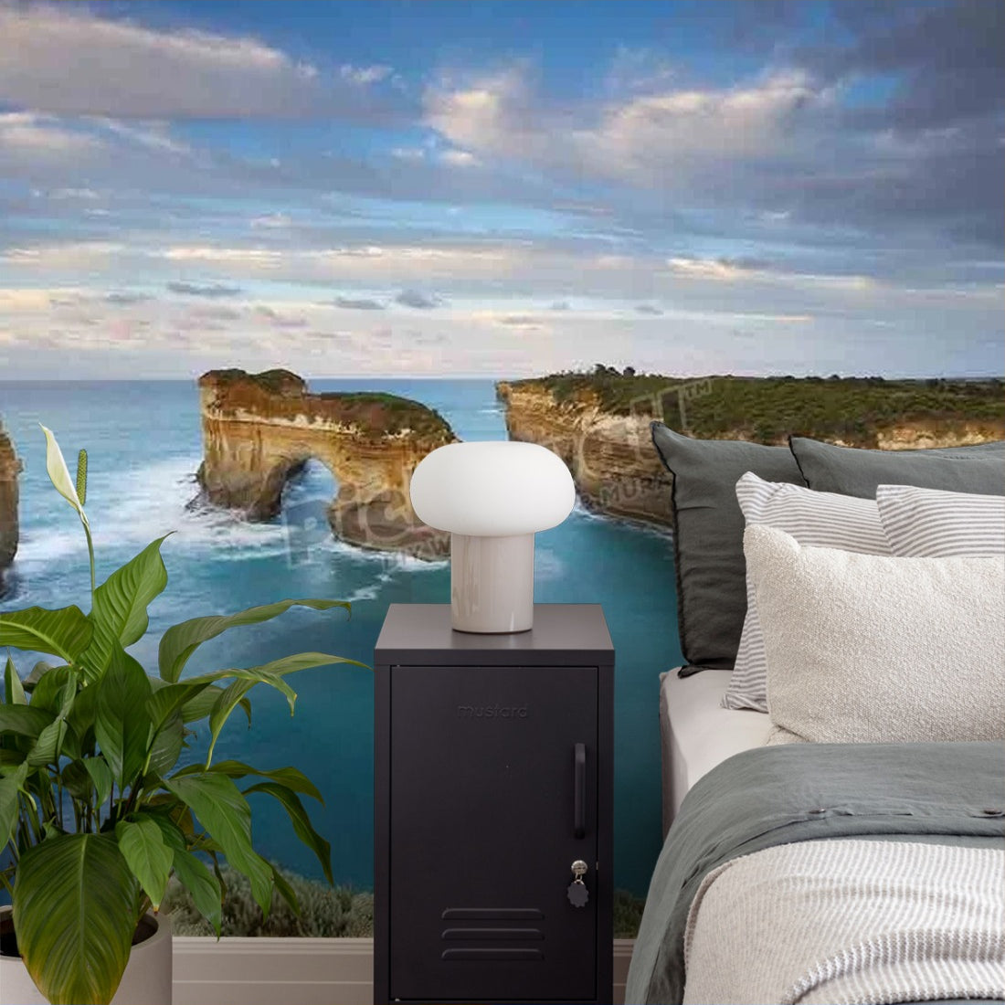 Loch Ard Gorge, Great Ocean Road wallpaper in a bedroom - Pickawall