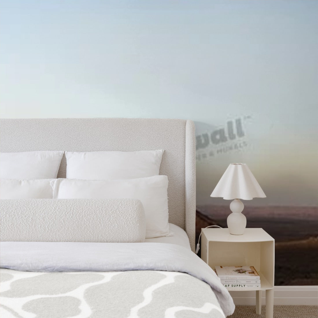 Monument Valley panorama wallpaper in a bedroom - Pickawall
