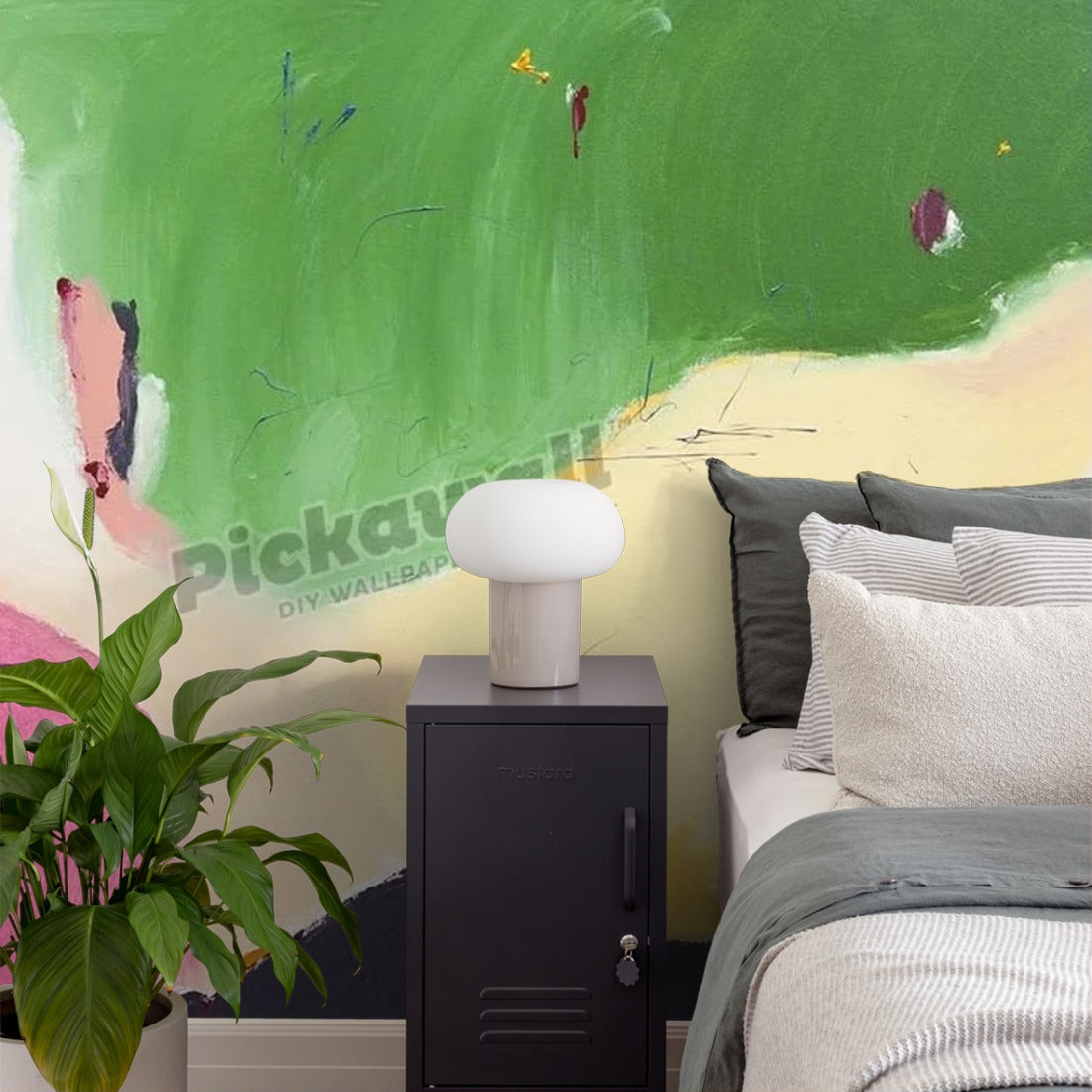 Colour Supreme wallpaper in a bedroom - Pickawall