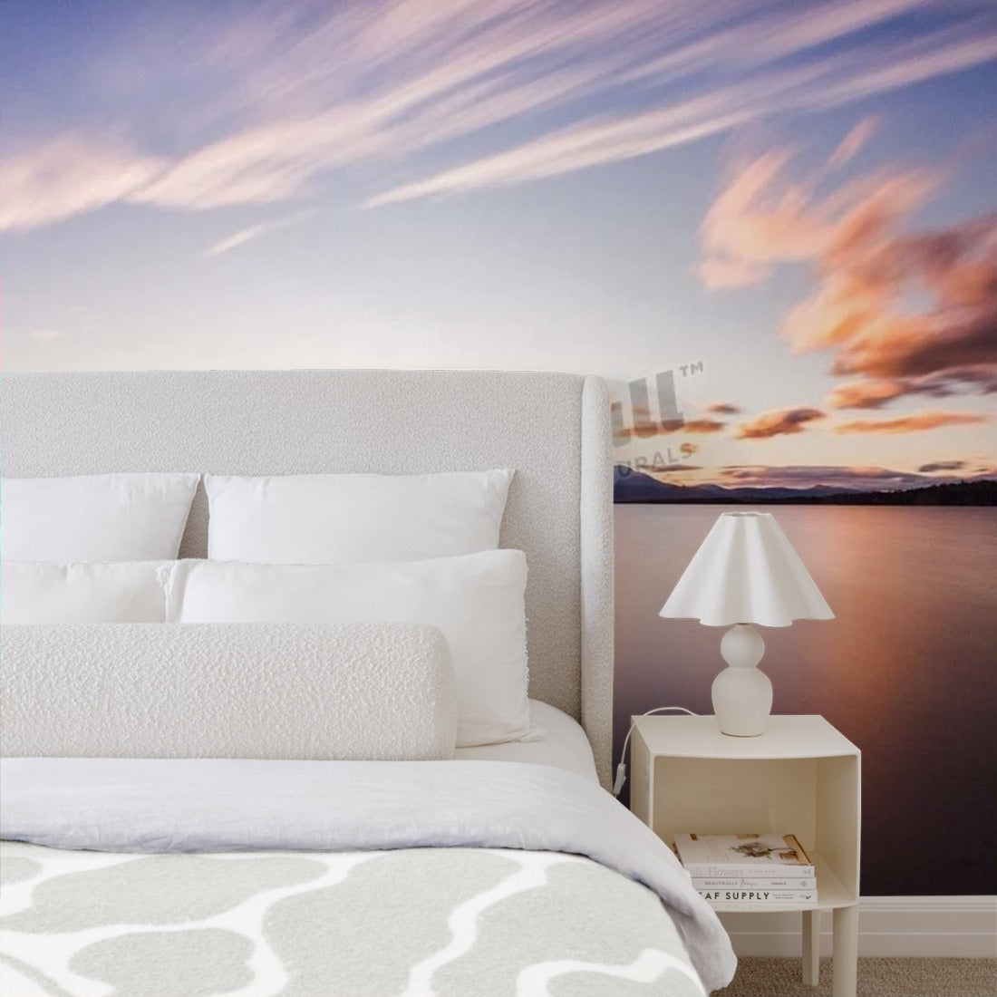 Reflected Sky wallpaper in a bedroom - Pickawall