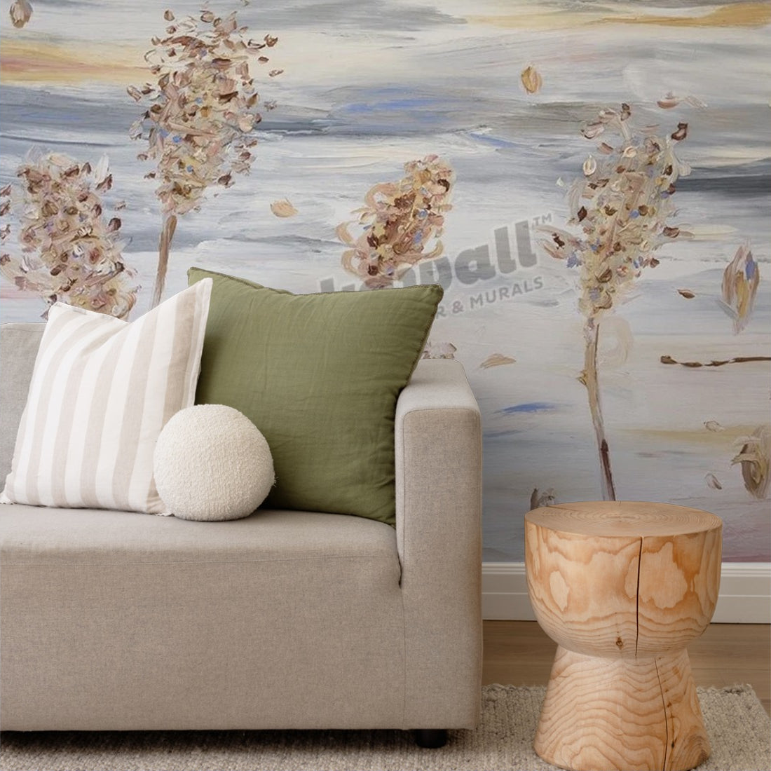 Summer Wind wallpaper in a living room - Pickawall