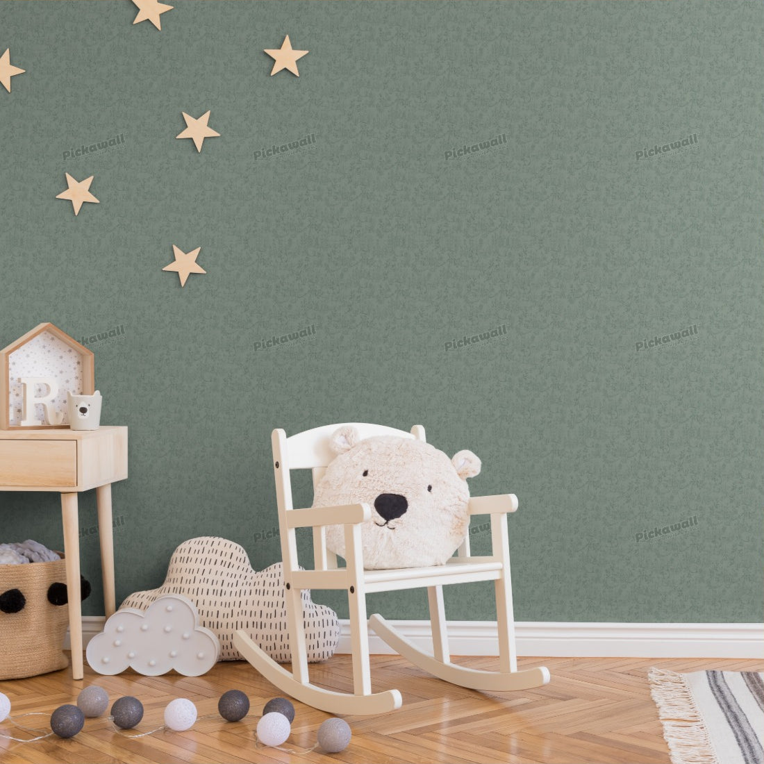 Forest Friends wallpaper in a nursery - Pickawall