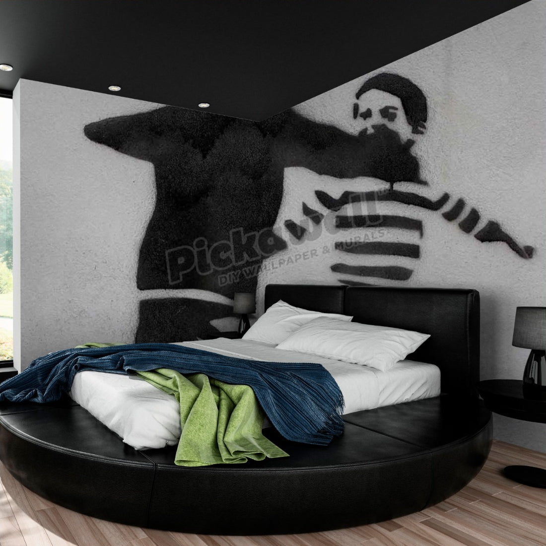 Street art - Children playing wallpaper in a bedroom - Pickawall