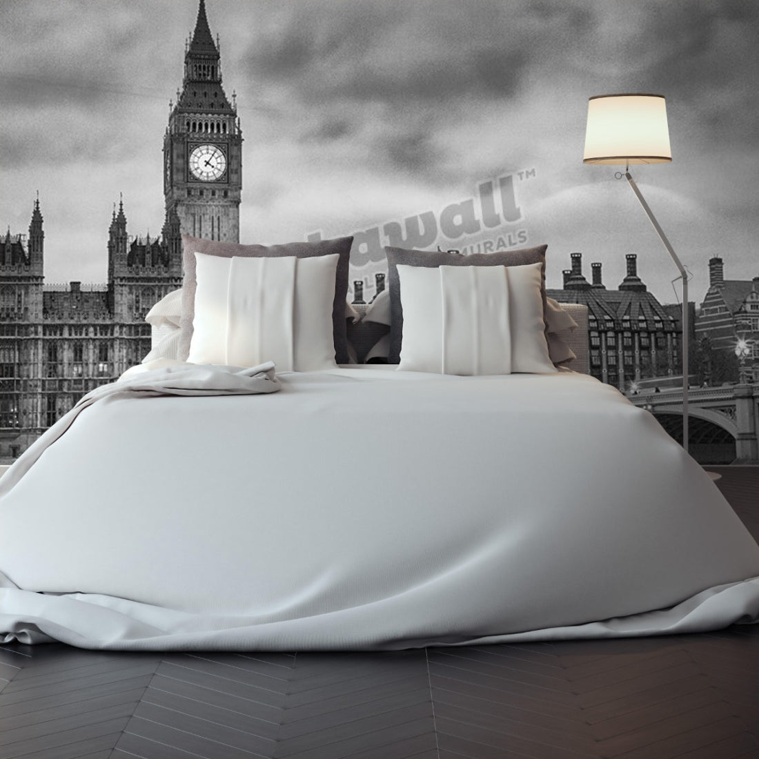 Big Ben wallpaper in a bedroom - Pickawall