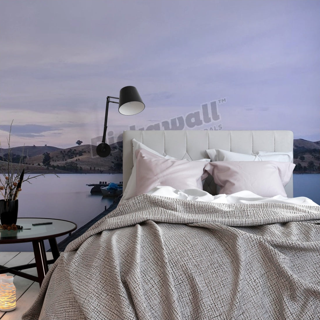 Looking Out, Lake Eildon wallpaper in a bedroom - Pickawall