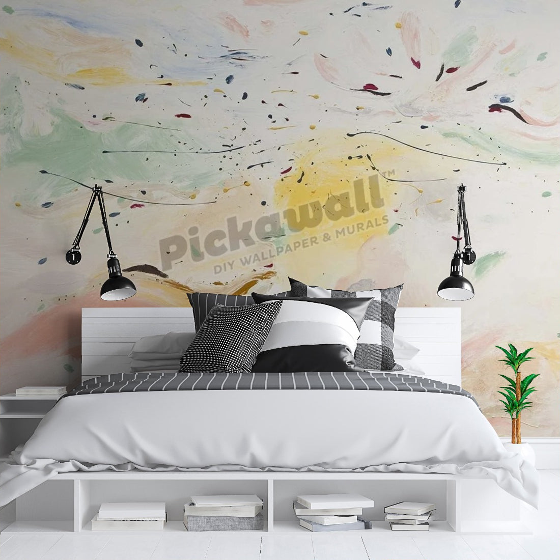 One Magic Day wallpaper in a bedroom - Pickawall