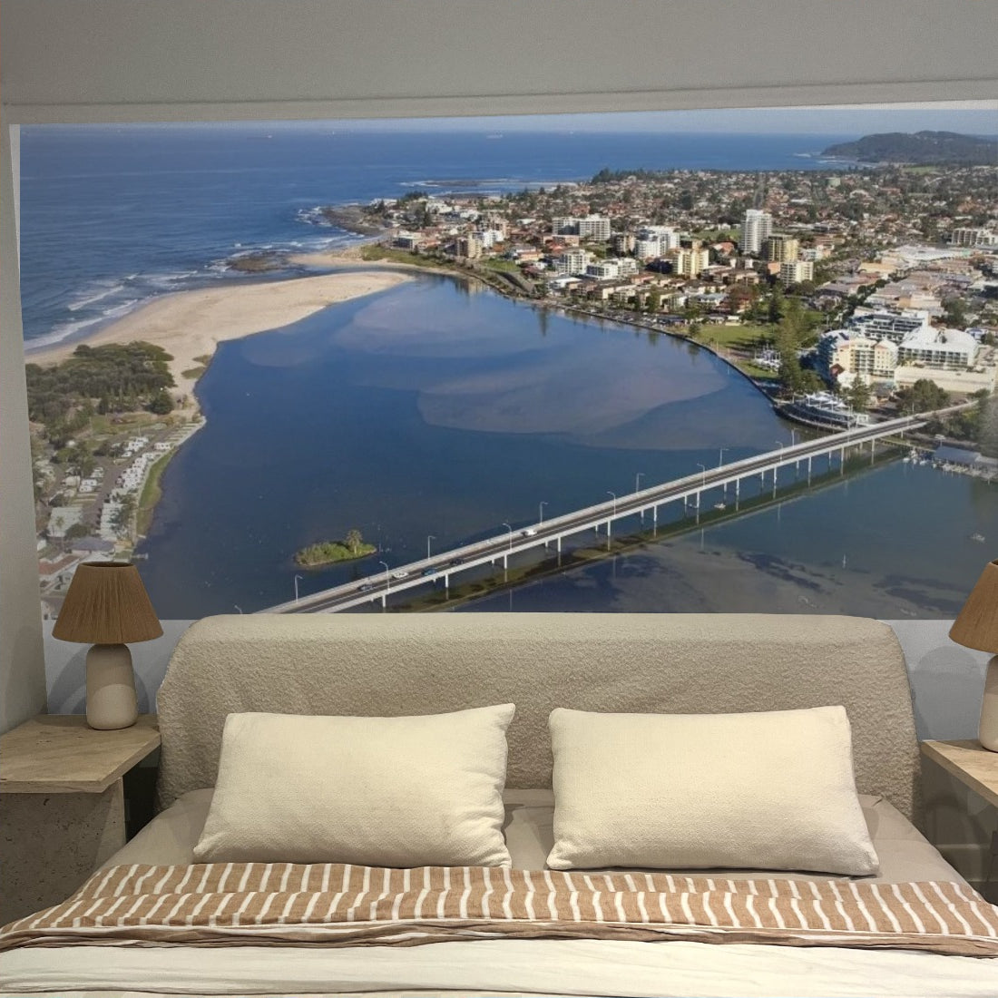 The Entrance central coast NSW wallpaper in a bedroom - Pickawall