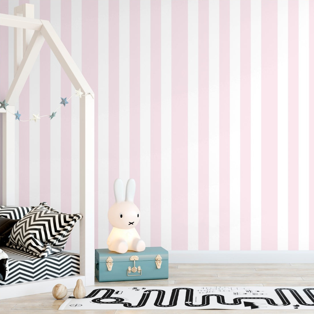 Custom Stripes - Can be any colour and made to any width, please advise. wallpaper in a kids bedroom - Pickawall