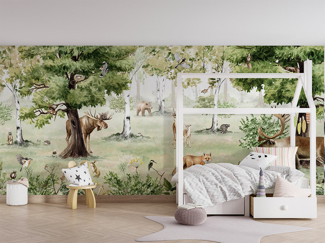 Wonderland Wonders by Kikki Belle wallpaper room view - Pickawall