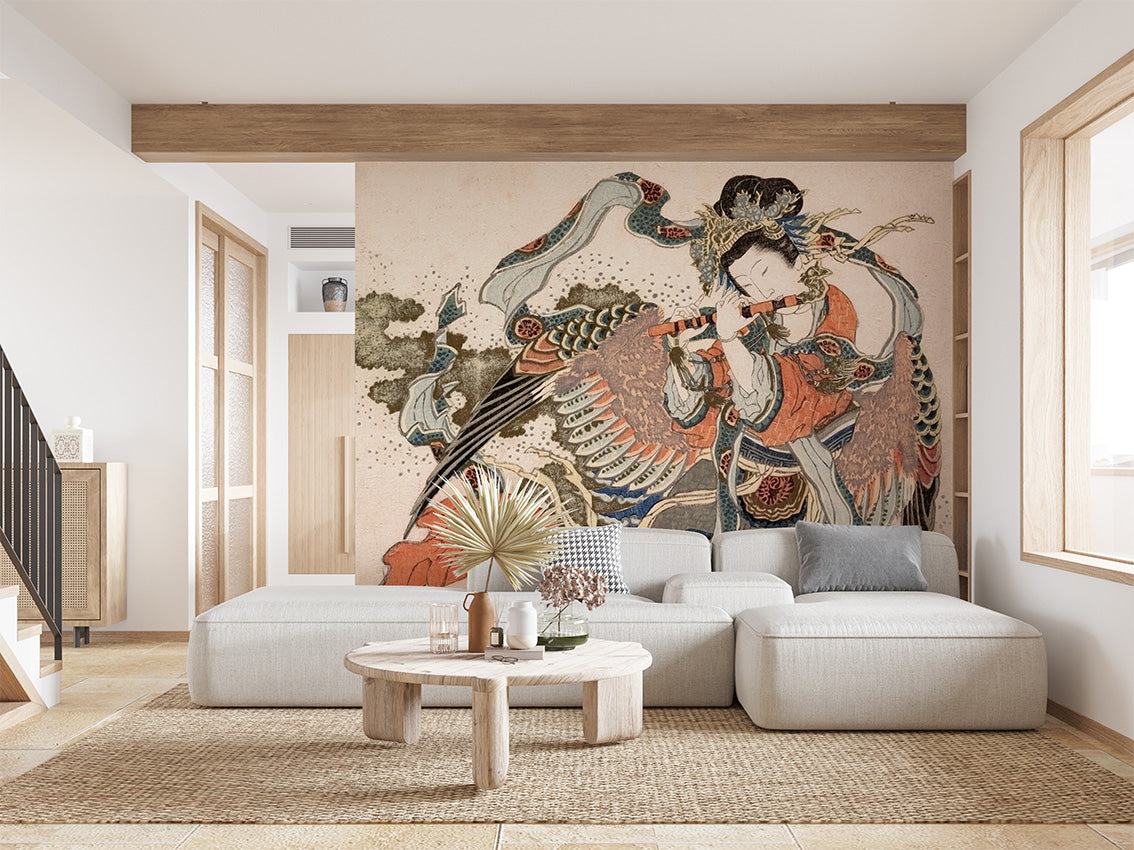 Asian Angel by Madam Blanc wallpaper room view - Pickawall