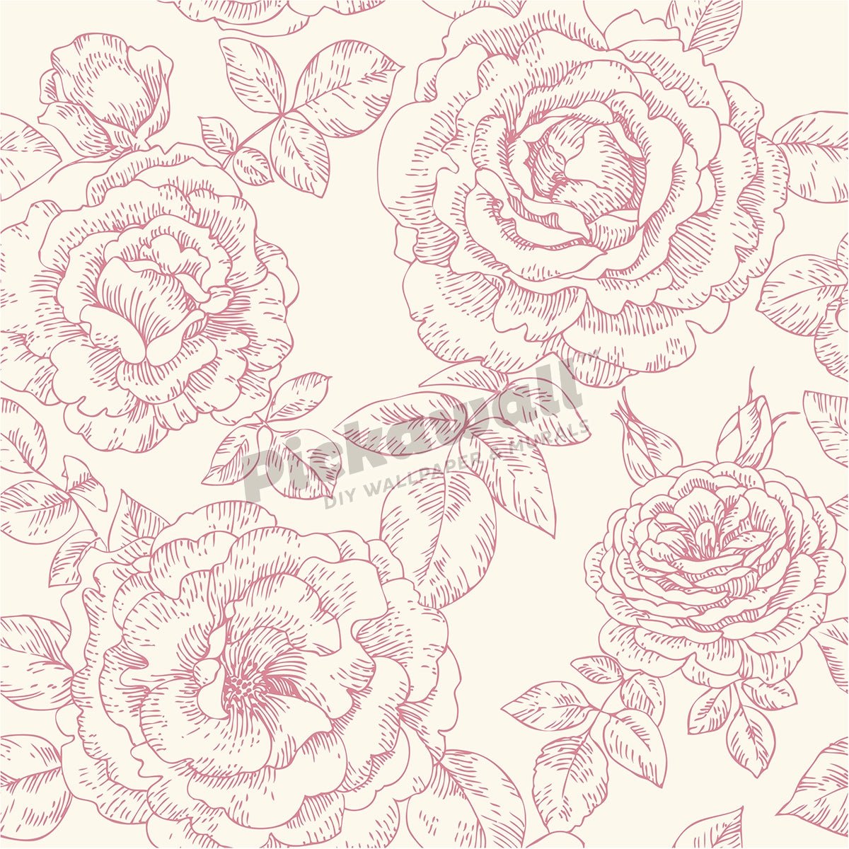 Pink roses pattern - Pickawall