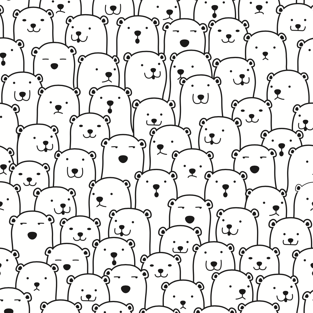 Polar bear pattern - Pickawall