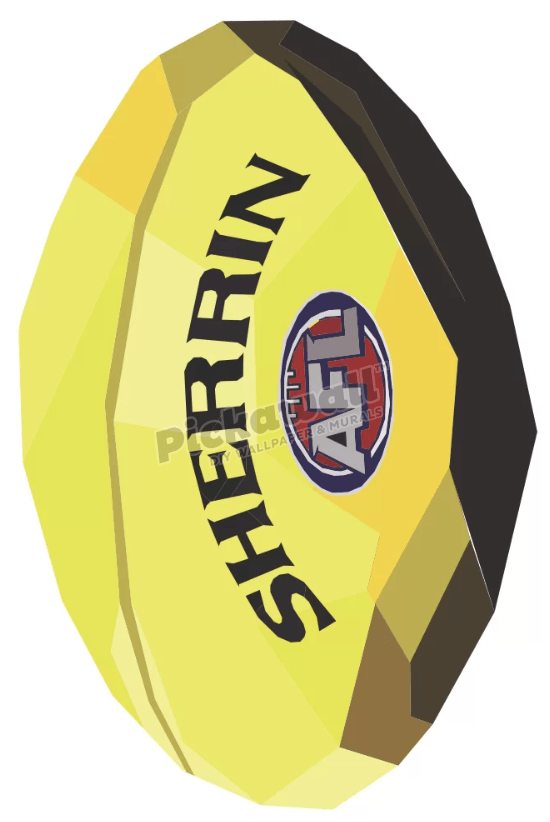 Sherrin Football Decal by DG Designs X AFL - Pickawall