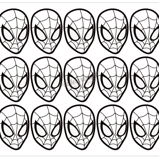Spider Man Mask Decal Set - Pickawall