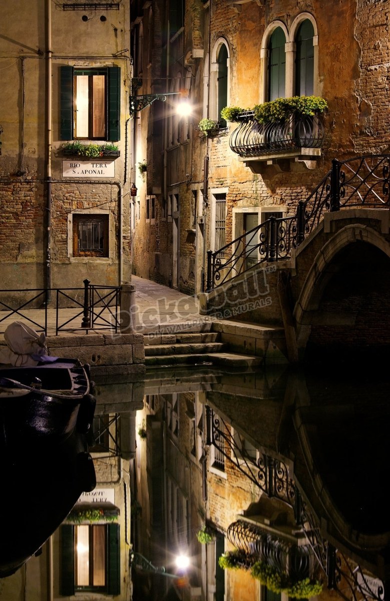 Venice Canal at Night - Pickawall
