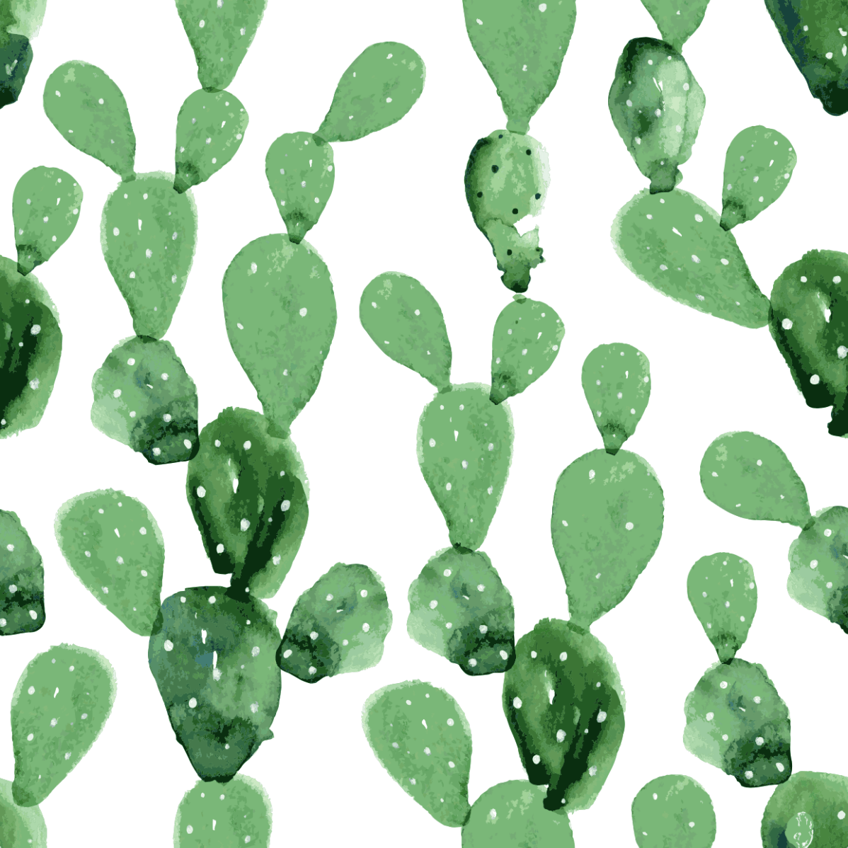 watercolour cactus pattern - Pickawall