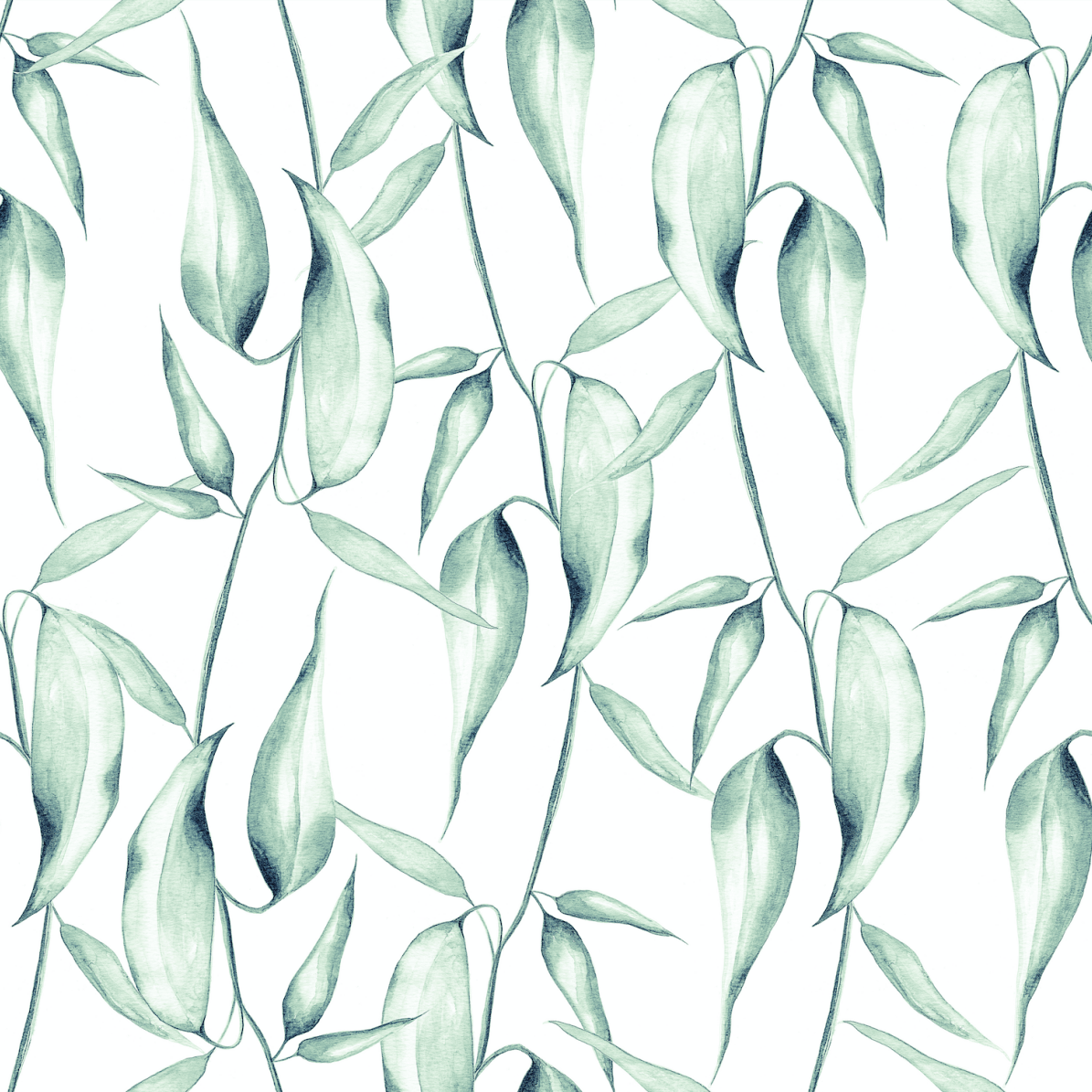Watercolour Gum Leaves - Pickawall