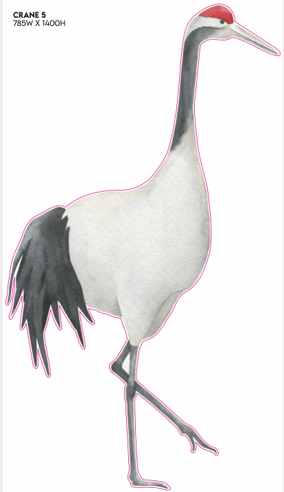 Whimsical Crane Decals by Katie Sargent - Pickawall