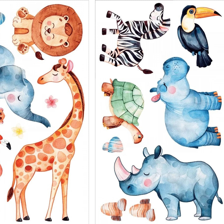 Zoo Animals Decal Set - Pickawall