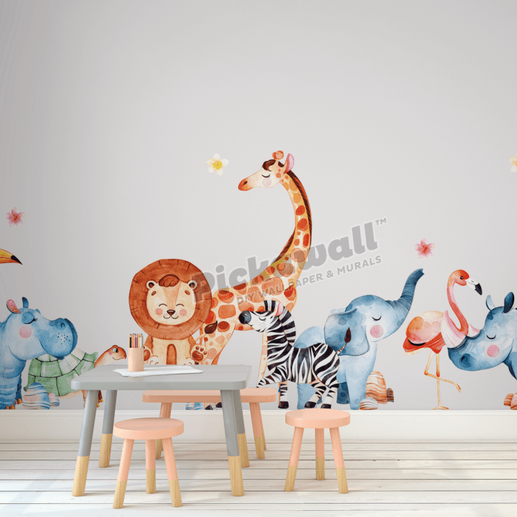 Zoo Animals Decal Set - Pickawall