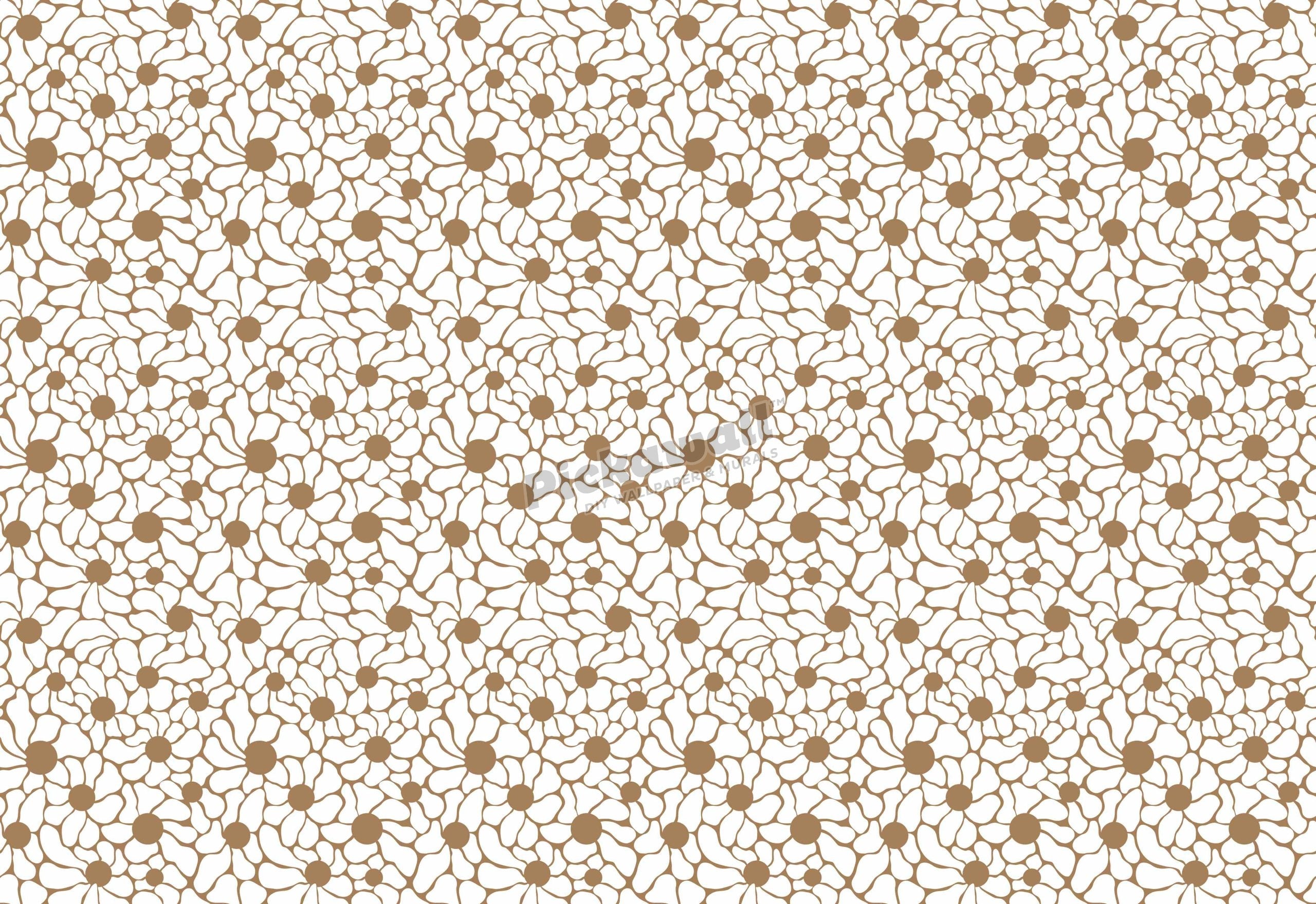 Vintage 70s Flower Power Pattern