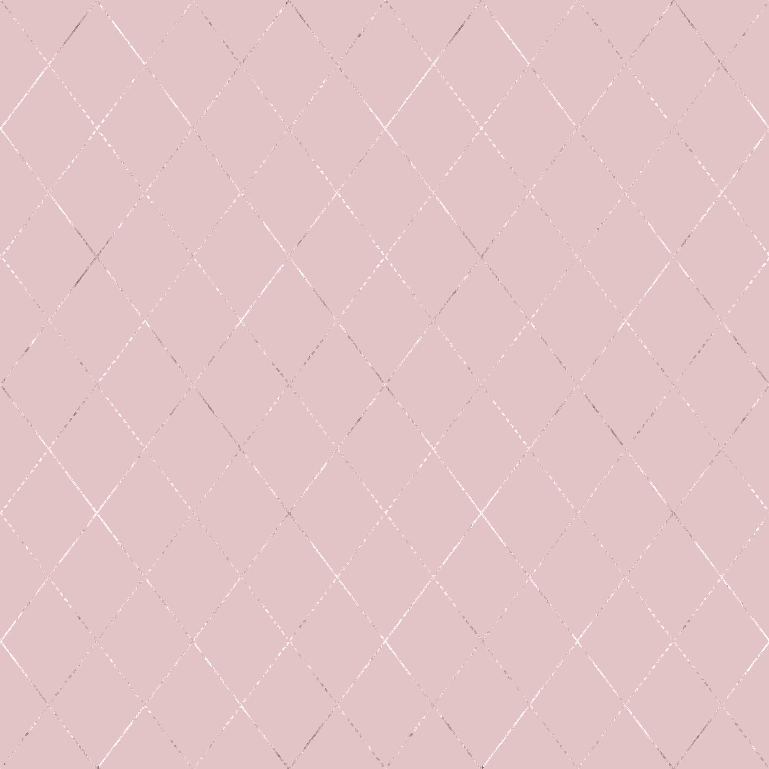 Geometric Pink and Gold Diamonds