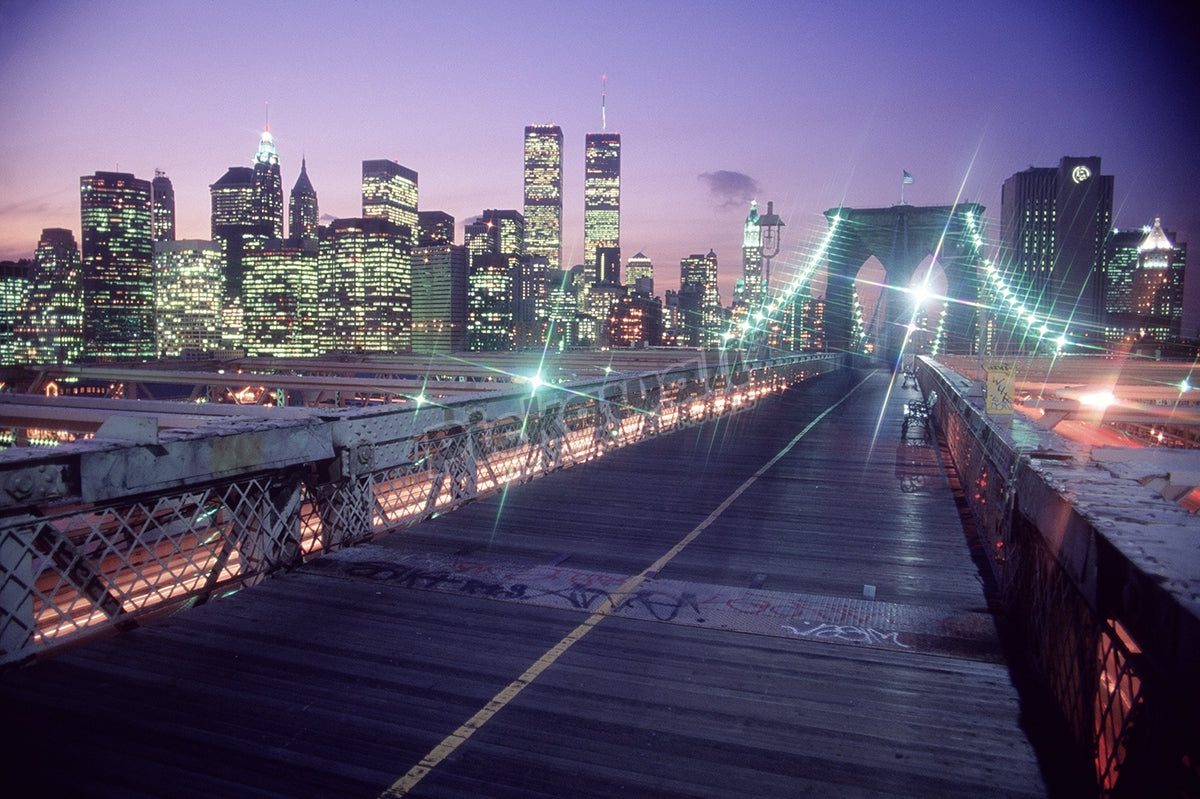 Brooklyn Bridge at night, NYC