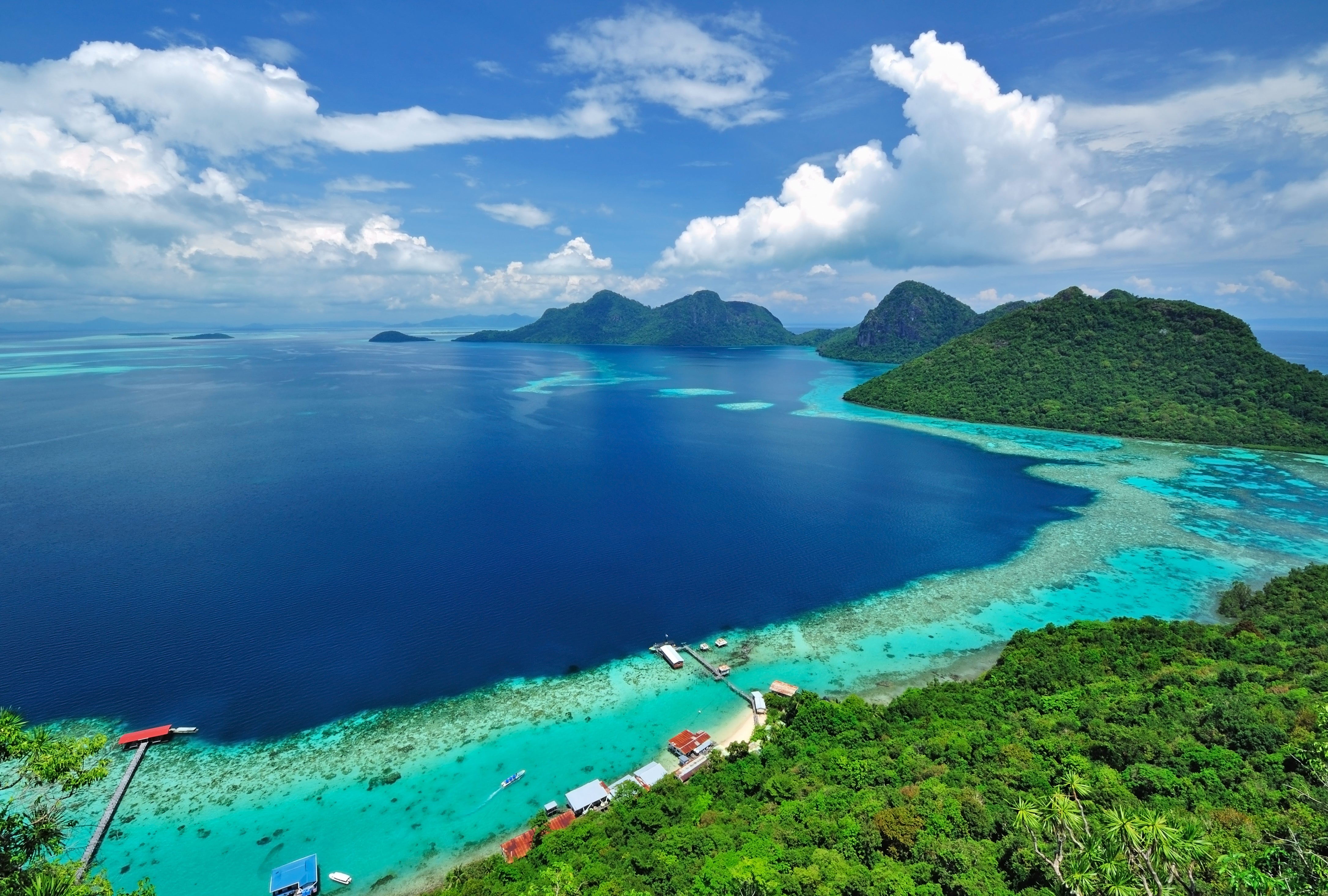 Malaysia, Sabah Borneo island scenic view