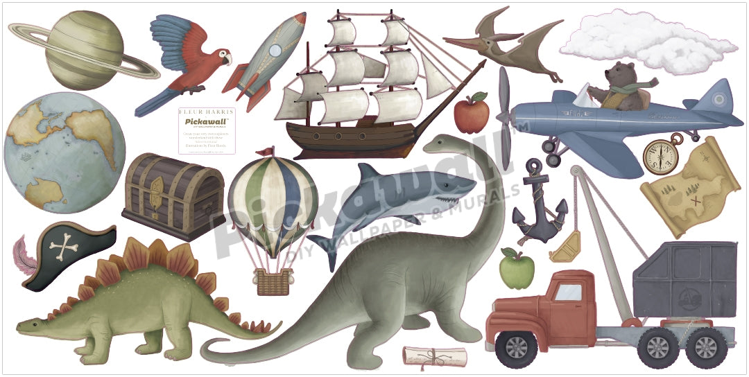 'Adventure Land' Decals by Fleur Harris