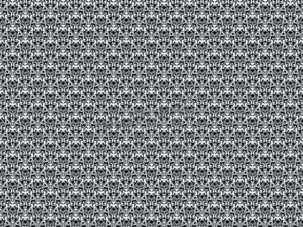 Black and White Damask