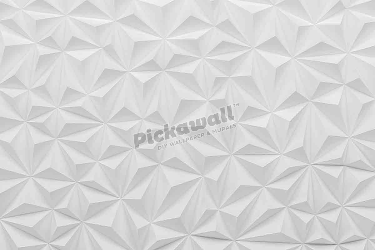 Abstract white triangle spike