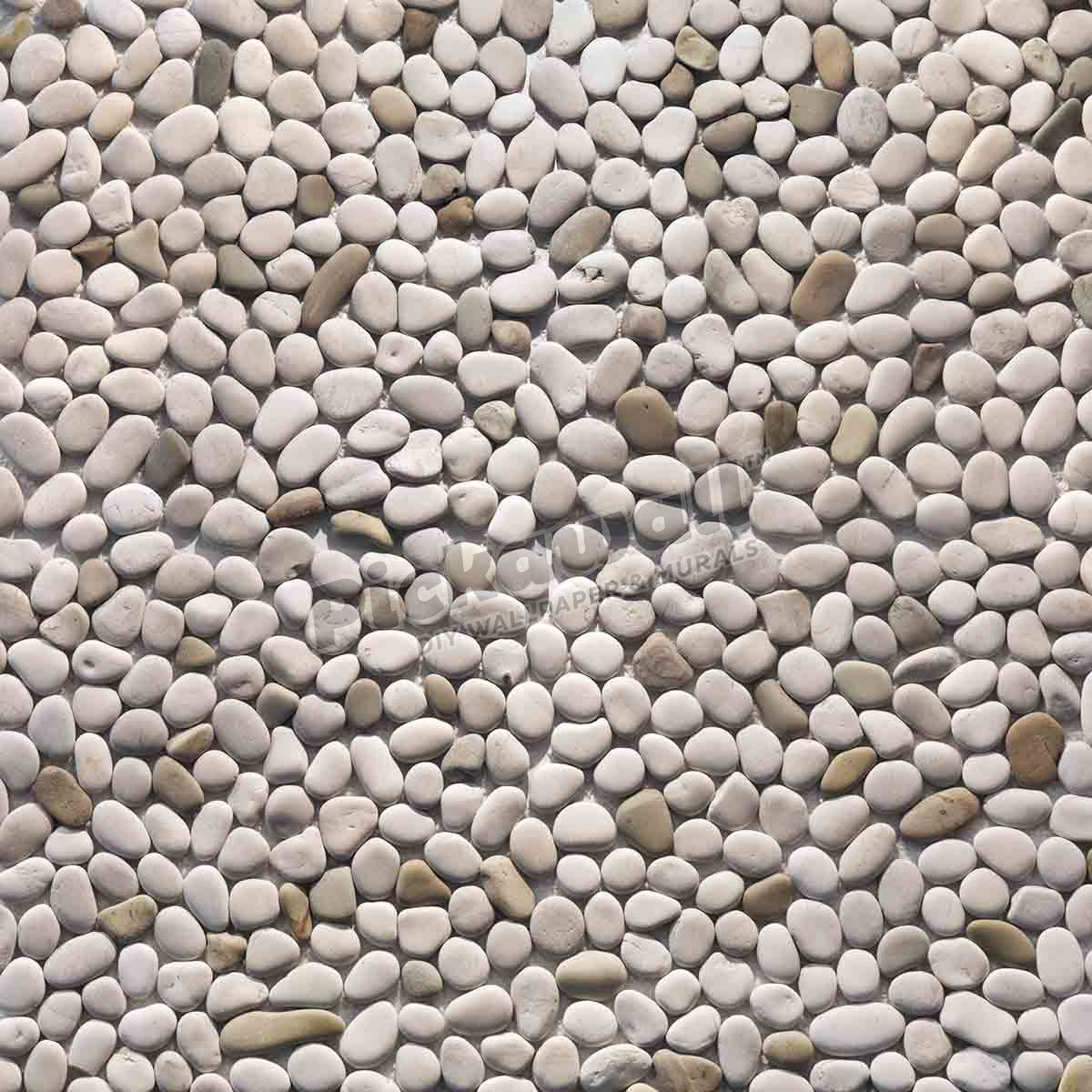 Ivory pebbles texture background
